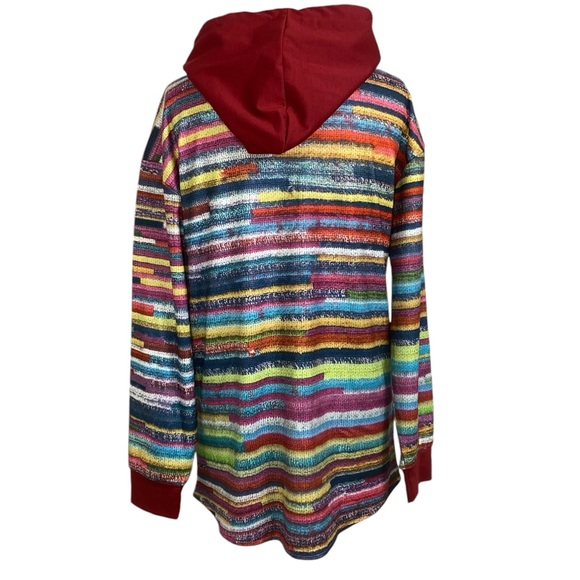 Jasmine - Colourful Knit Hooded Cardigan Small NWOT - Picture 7 of 10